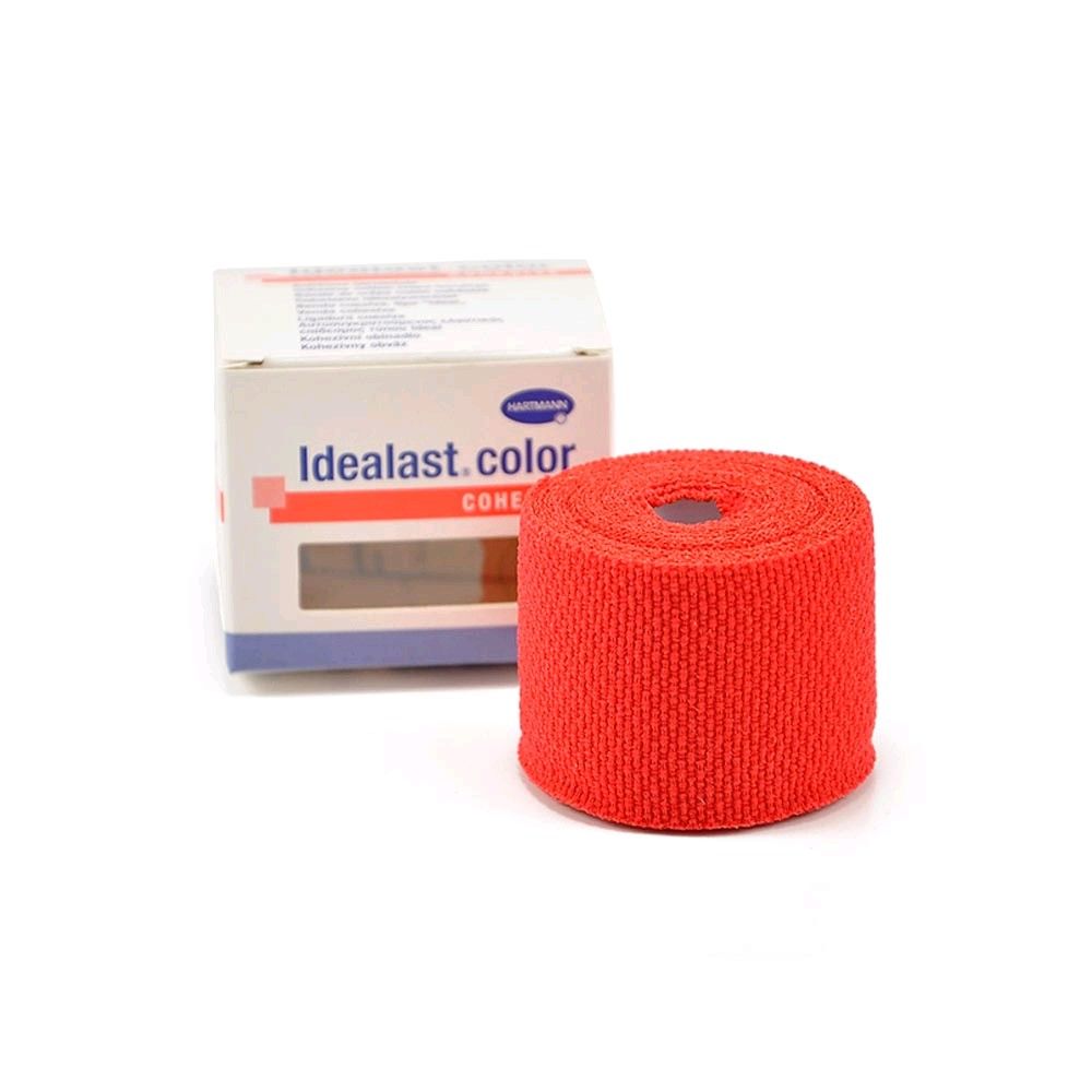 Hartmann Idealast Color Cohesive Ideal Bandage 1 item, 4 cm x 4 m, red