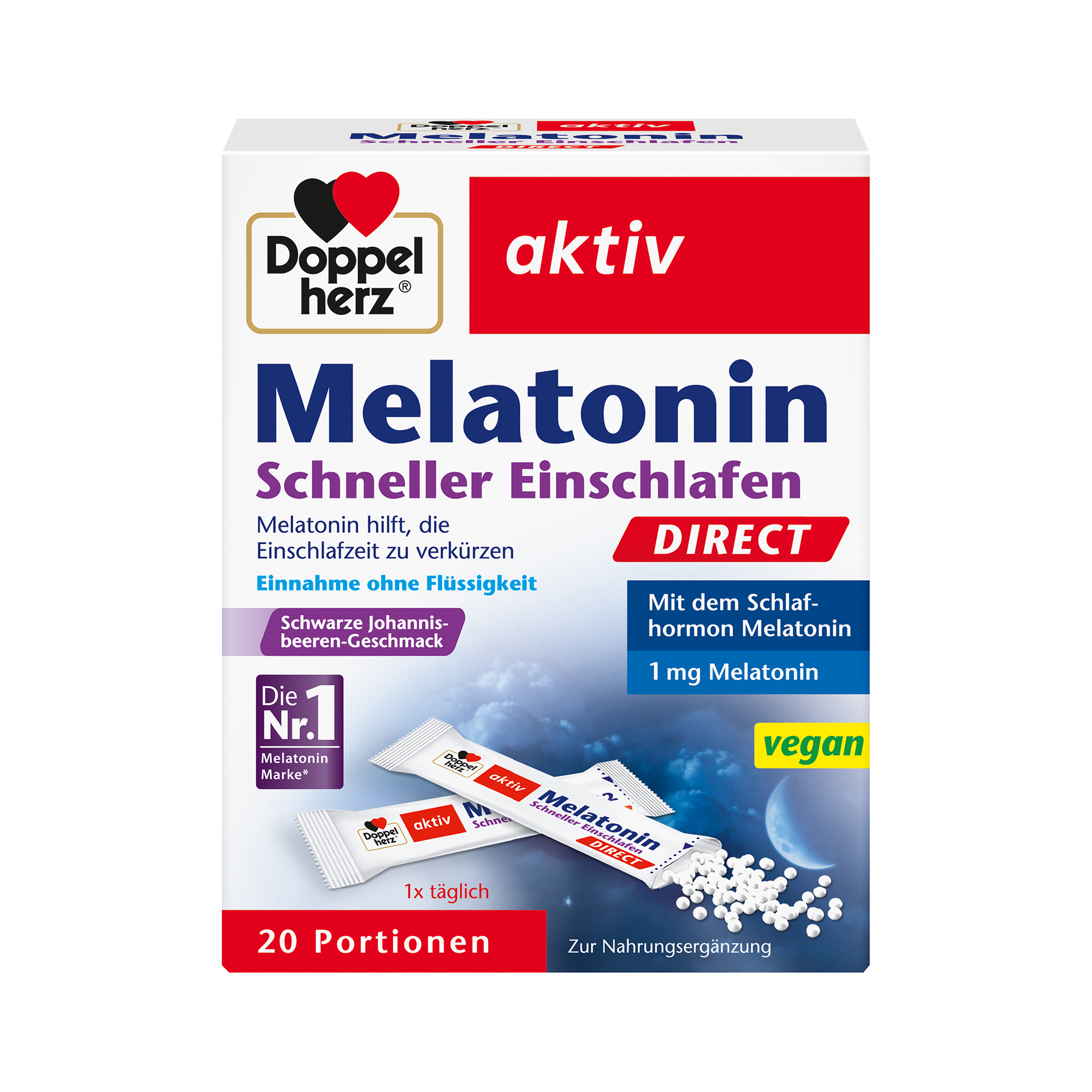 Doppelherz aktiv Melatonin Direct, 20 Portions